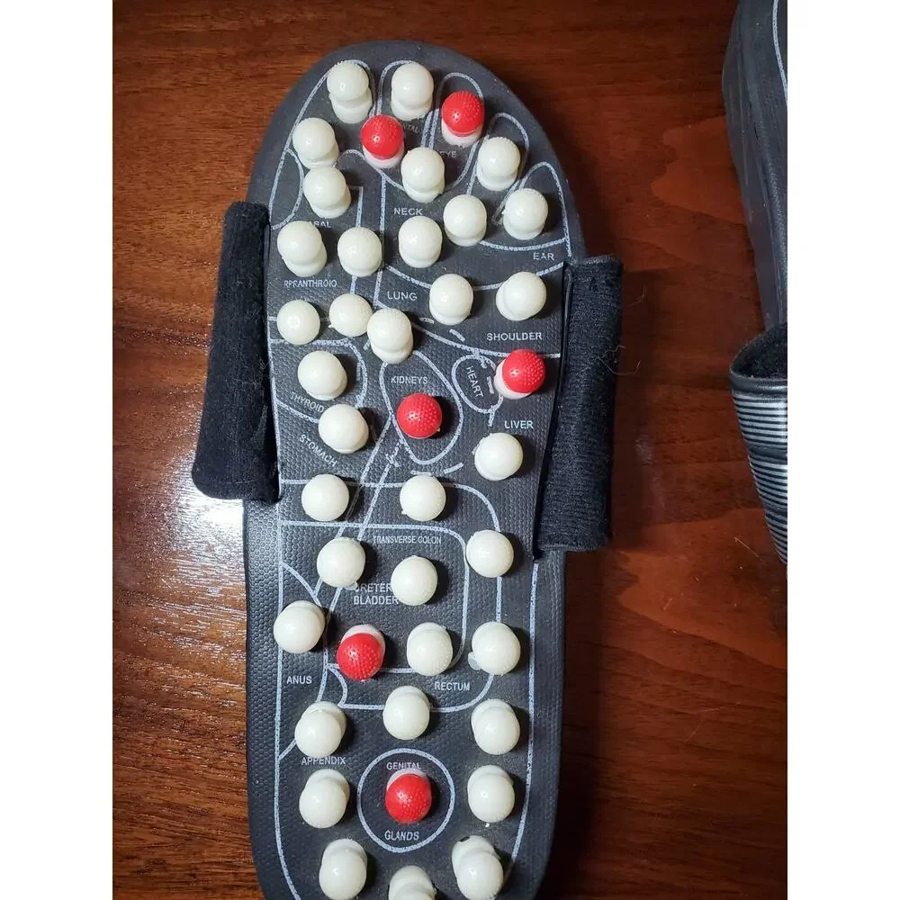 Unisex Acupressure Foot Massager Sandals Reflexology Therapy Shoes Size 9-10